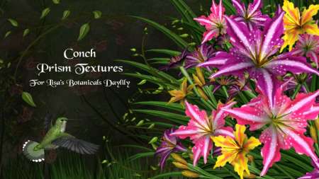 Conch Prism Textures for Lisa's Botanicals Daylily