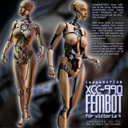 XCC-990 Fembot & Fembot Texture Megapak
