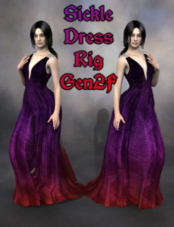 Sickle Dress Rig Genesis 2 Female