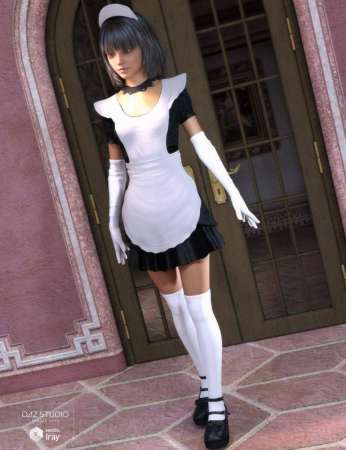 Goth Maid for Genesis 3 Female(s)